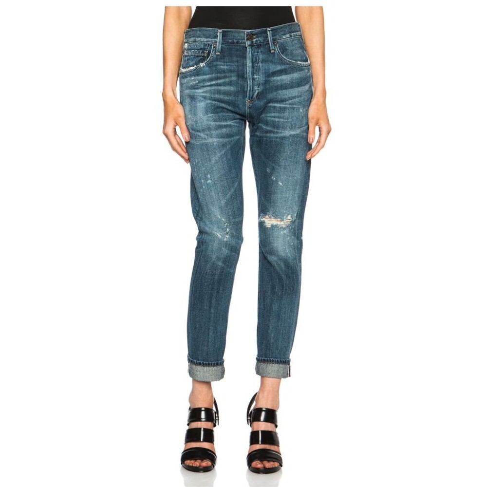 NWT Citizens of Humanity Corey Slouchy Slim Button Fly Selvedge Jean Sz 27